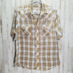 Vintage Wrangler Pearl Snap Western Shirt